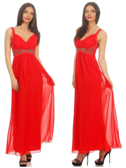 Jane Norman Abendkleid Festival Kleid Farbe Rot Party Feier Fest elegant Neu – Bild 4