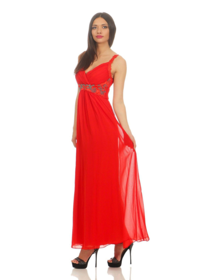 Jane Norman Abendkleid Festival Kleid Farbe Rot Party Feier Fest elegant Neu – Bild 2