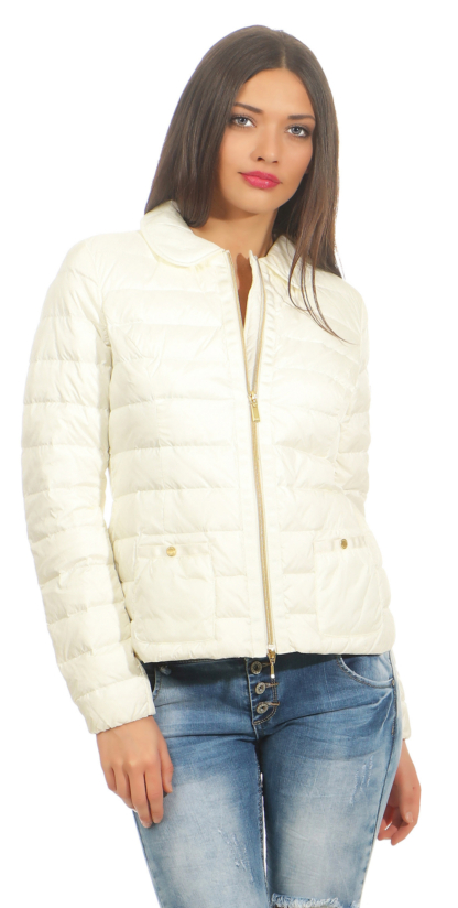 Geox Respora Daunenjacke Weiss Gr. 38 M Daunen Jacke white Jacket federleicht – Bild 5
