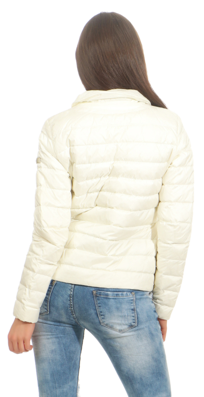 Geox Respora Daunenjacke Weiss Gr. 38 M Daunen Jacke white Jacket federleicht – Bild 3