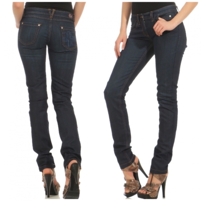Napapijri Damen Jeans Modell NOY2U8176 dunkelblau Jeans Denim Blue Neu – Bild 7