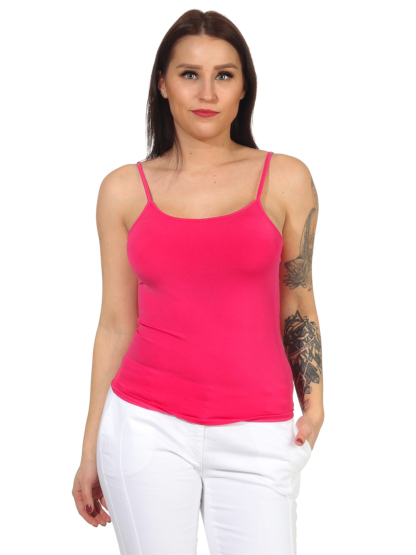 La Perla Top Trägershirt Shirt Pink Basic T-Shirt Damen Unterhemd rosa nahtlos – Bild 2