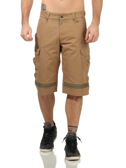 NAPAPIJRI kurze Hose Cargo Bermuda EXCLUSIVE Shorts Jeanshose Beige Juta Neu – Bild 2