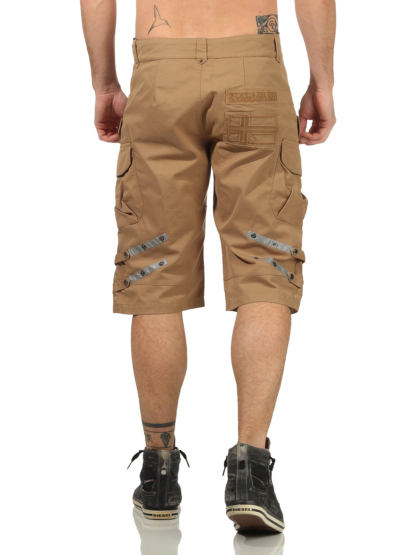 NAPAPIJRI kurze Hose Cargo Bermuda EXCLUSIVE Shorts Jeanshose Beige Juta Neu – Bild 3