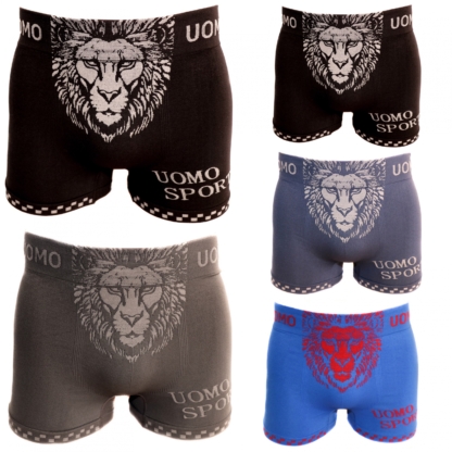 UOMO Herren Shorts Löwe 4 - 5er Pack Boxershorts Unterwäsche Unterhosen M / L – Bild 6