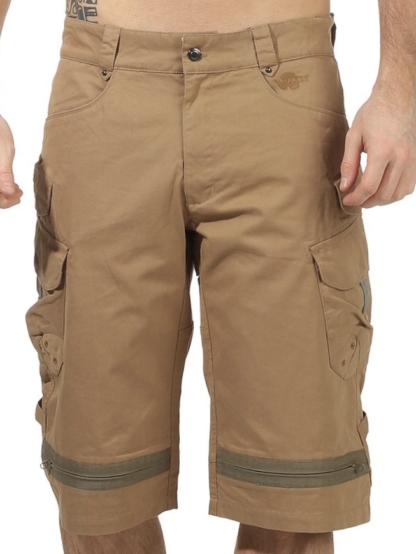 NAPAPIJRI kurze Hose Cargo Bermuda EXCLUSIVE Shorts Jeanshose Beige Juta Neu – Bild 5