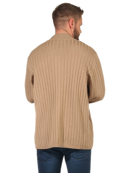 GRIGIOPERLA Herren Jacke Strickjacke 46 50 56 Beige Herrenstrickjacke Schurwolle – Bild 3