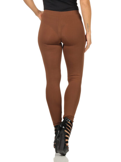 Simona Barbieri figurbetonte Strumpfhose Leggings, Leggins, Treggins Braun XS S – Bild 3