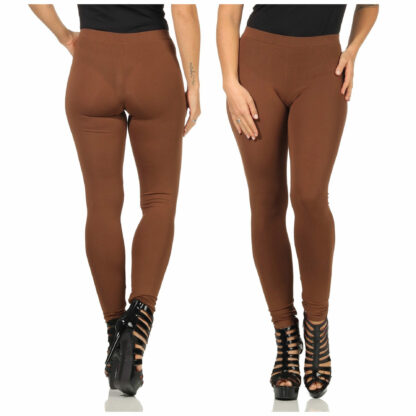 Simona Barbieri figurbetonte Strumpfhose Leggings, Leggins, Treggins Braun XS S